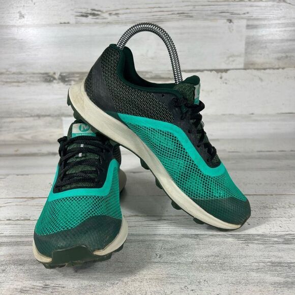 Merrell Skyfire Women's Quantum Grip Trail Running Shoes Green &‎ Black Size 6 - Picture 6 of 9
